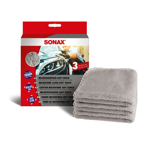 SONAX MicrofaserTuch soft touch 3er Set