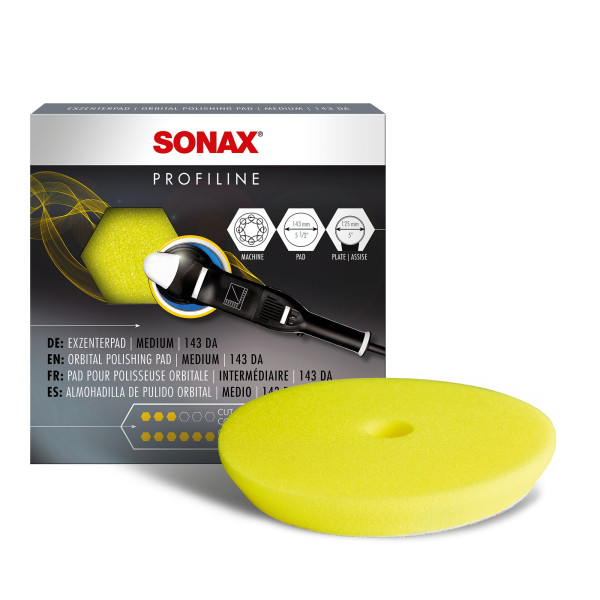 SONAX Polierpad 12mm ExzenterPad medium Ø 130/143mm